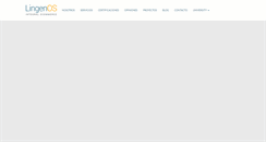 Desktop Screenshot of lingenos.com