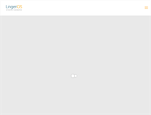 Tablet Screenshot of lingenos.com